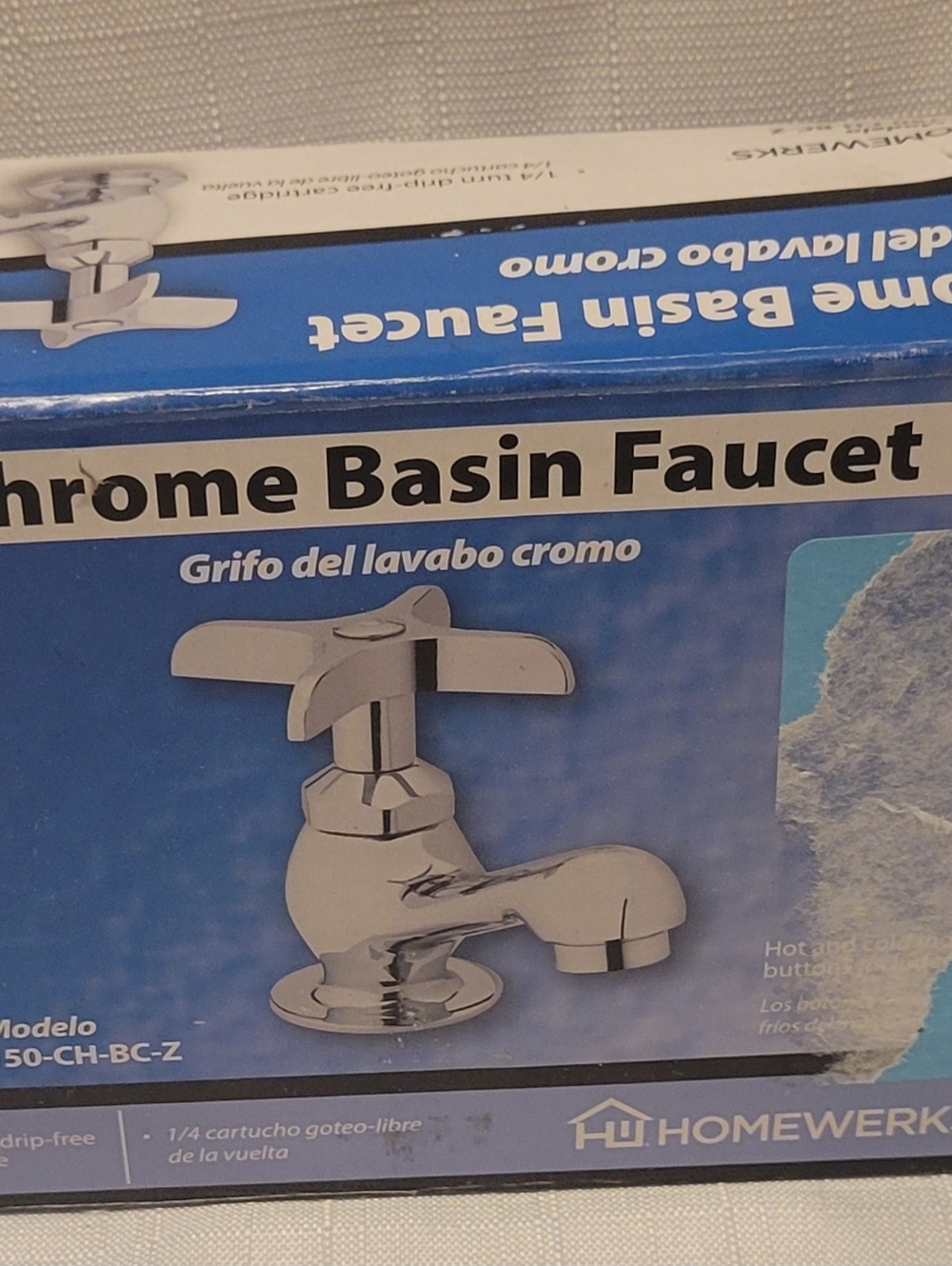 Homewerks New Chrome Basin Faucet - Polished Silver Single Handle